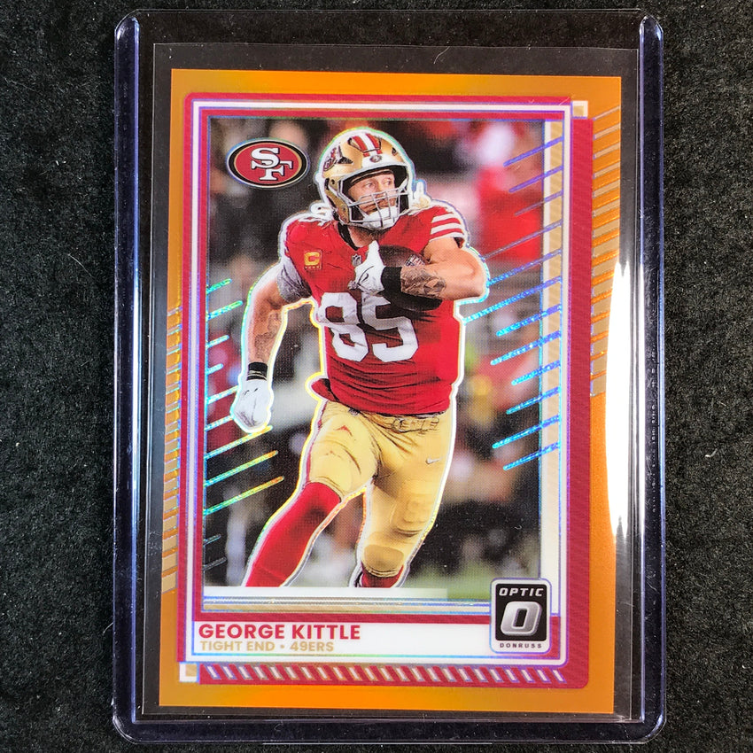 2025 Donruss Optic Football GEORGE KITTLE Base Orange 264/299 #48