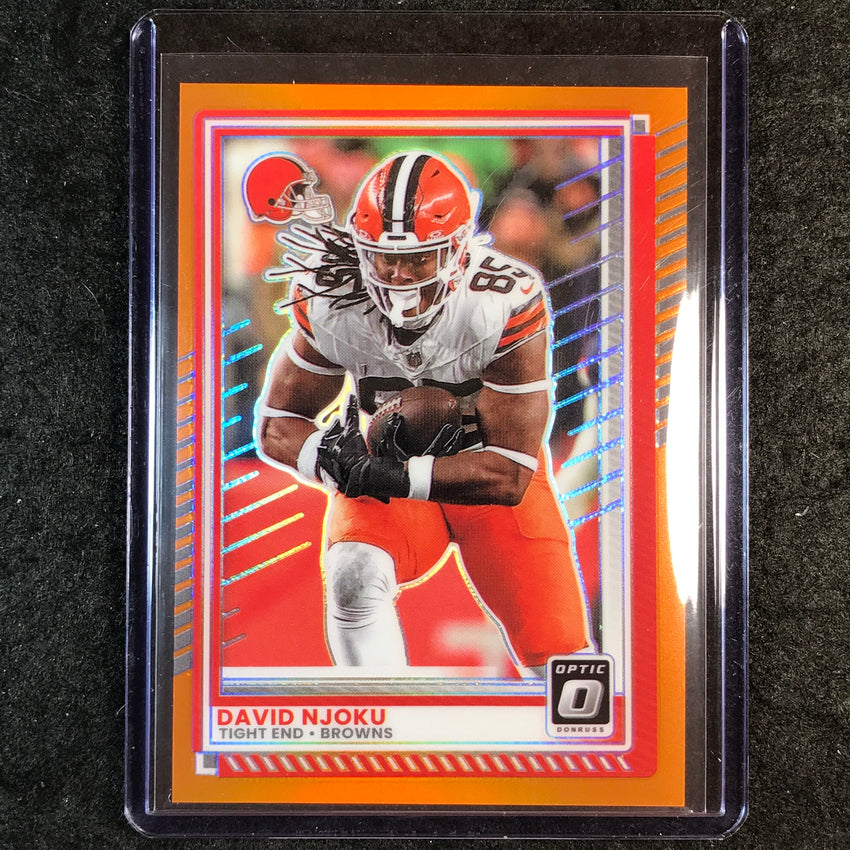 2025 Donruss Optic Football DAVID NJOKU Base Orange 287/299 #76
