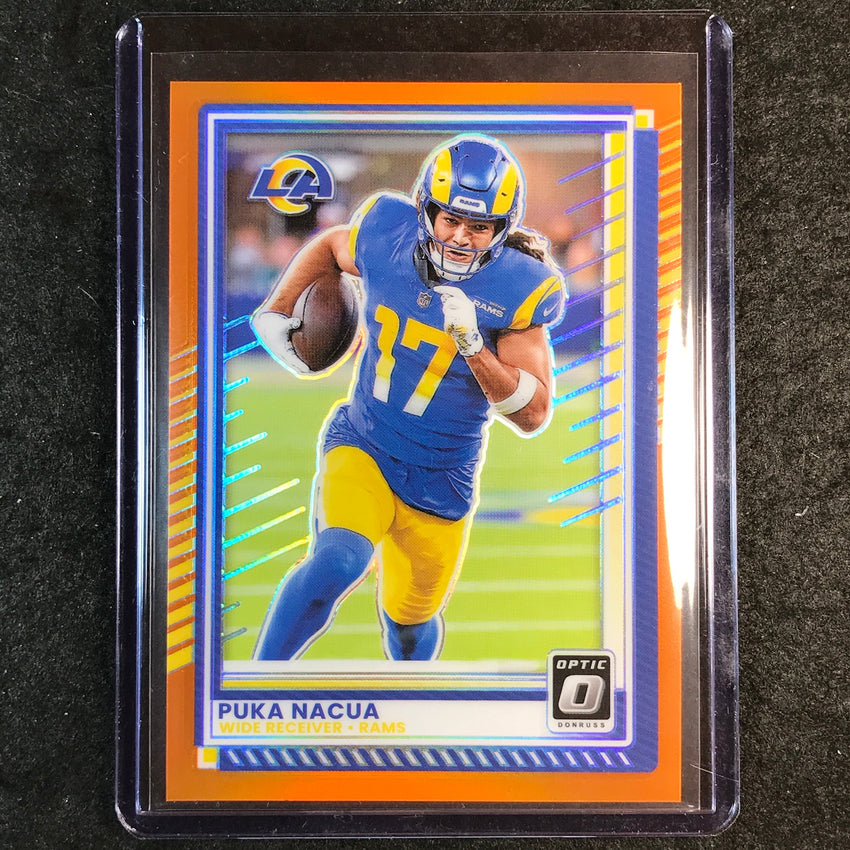 2025 Donruss Optic Football PUKA NACUA Base Orange 114/299 #192