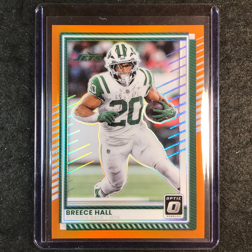 2025 Donruss Optic Football BREECE HALL Base Orange 77/299 #195