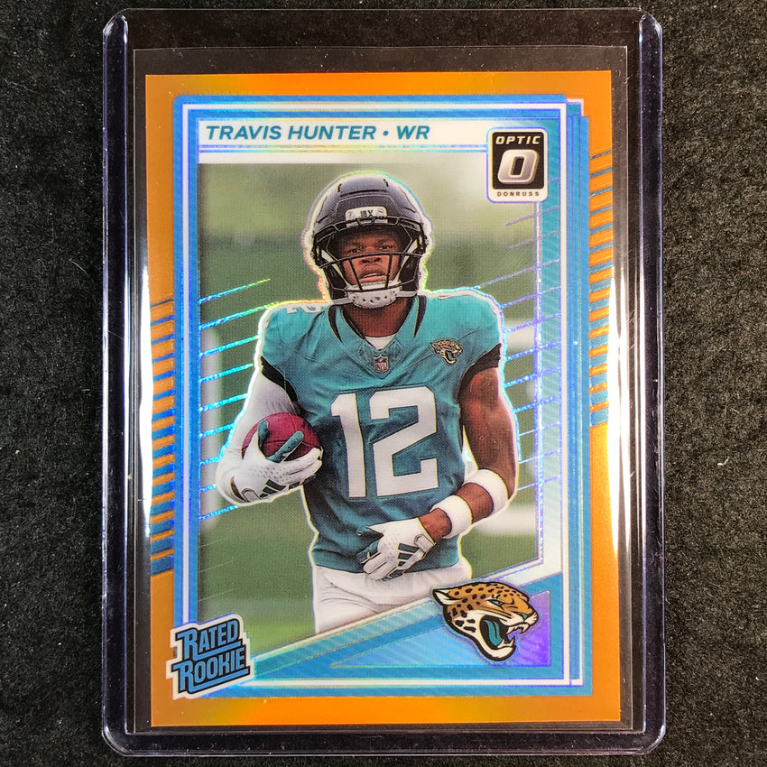 2025 Donruss Optic Football TRAVIS HUNTER Rated Rookie Orange 20/299 #201