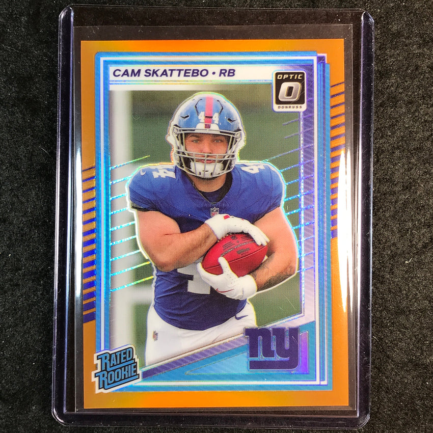 2025 Donruss Optic Football CAM SKATTEBO Rated Rookie Orange 138/299 #228