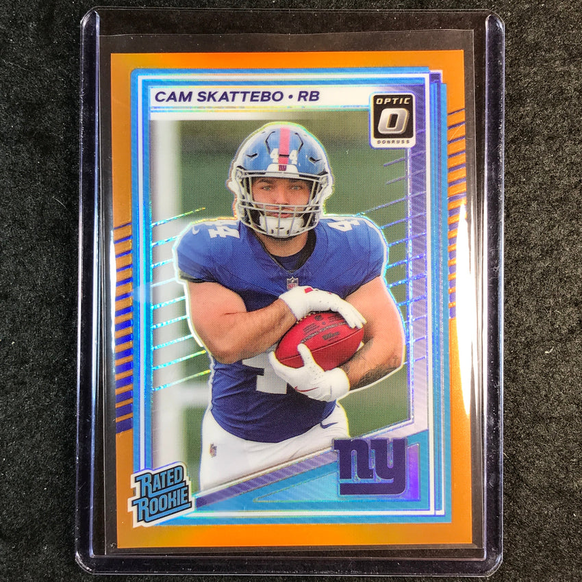 2025 Donruss Optic Football CAM SKATTEBO Rated Rookie Orange 171/299 #228