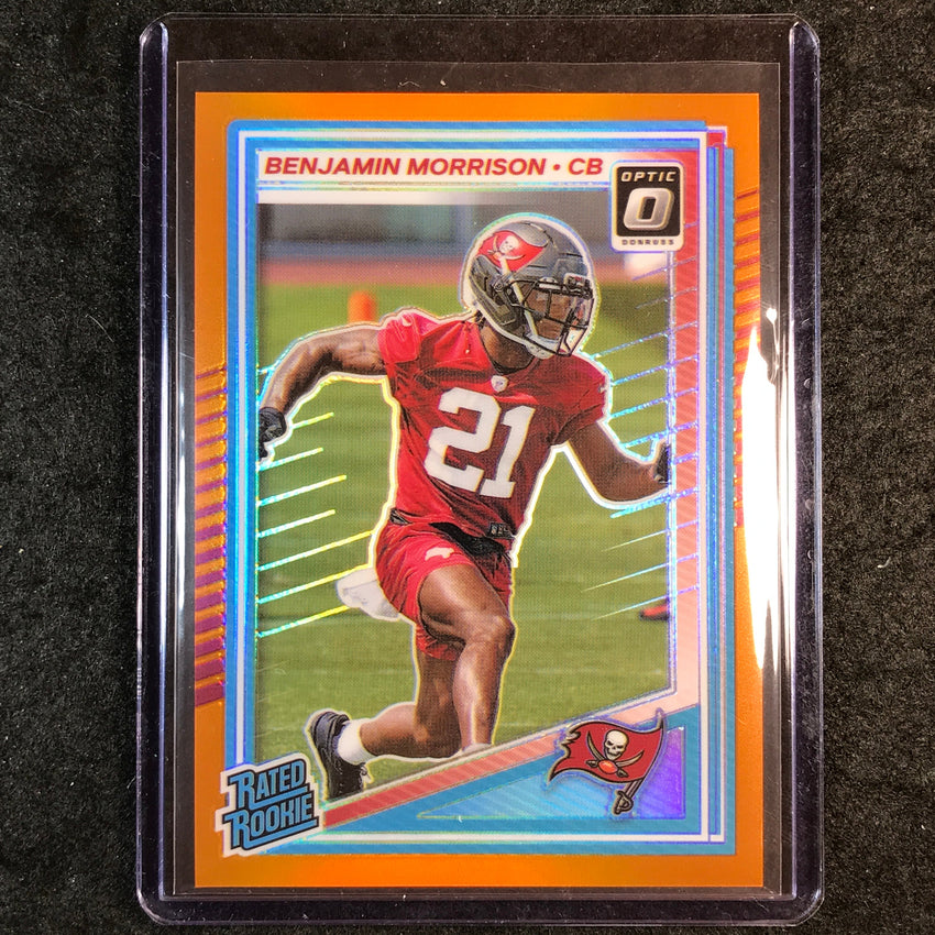 2025 Donruss Optic Football BENJAMIN MORRISON Rated Rookie Orange 54/299 #236