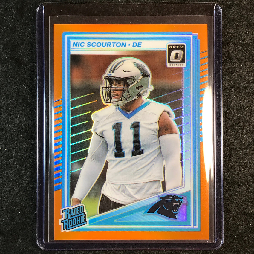 2025 Donruss Optic Football NIC SCOURTON Rated Rookie Orange 158/299 #270