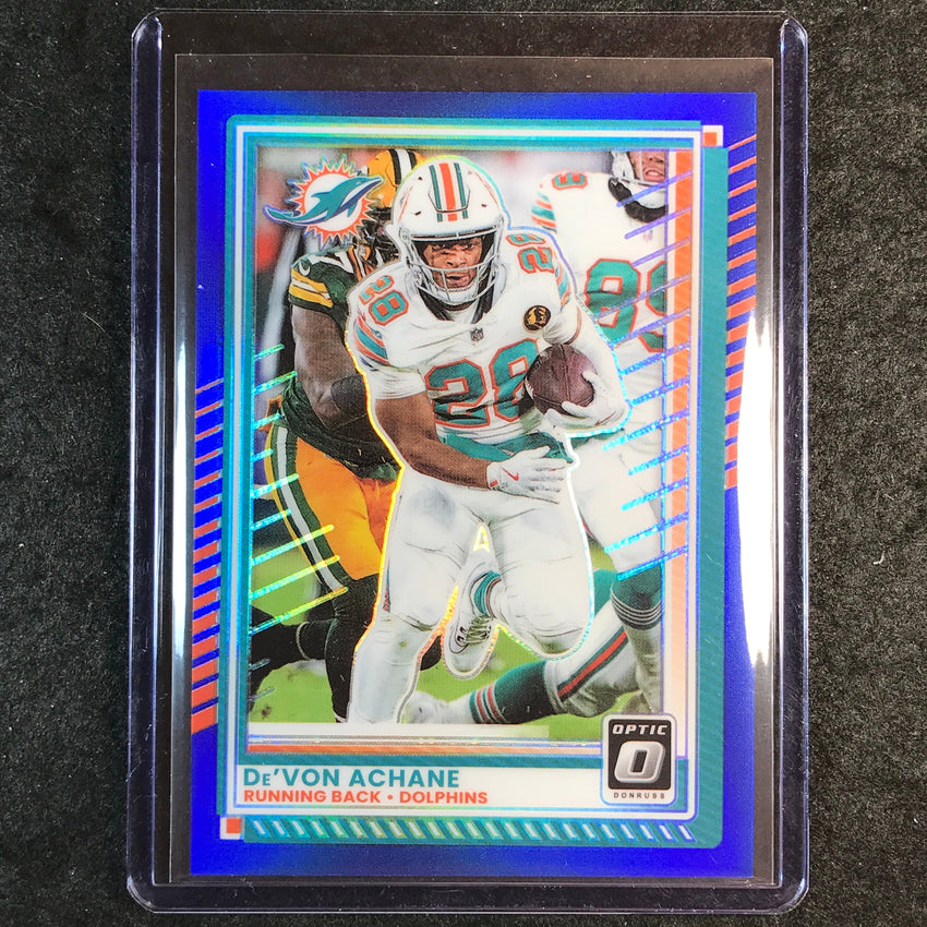 2025 Donruss Optic Football DE'VON ACHANE Base Blue 243/249 #86