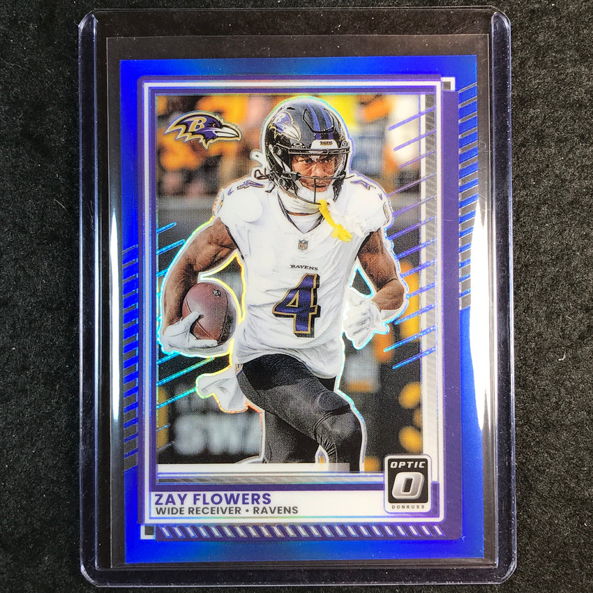 2025 Donruss Optic Football ZAY FLOWERS Base Blue 23/249 #120