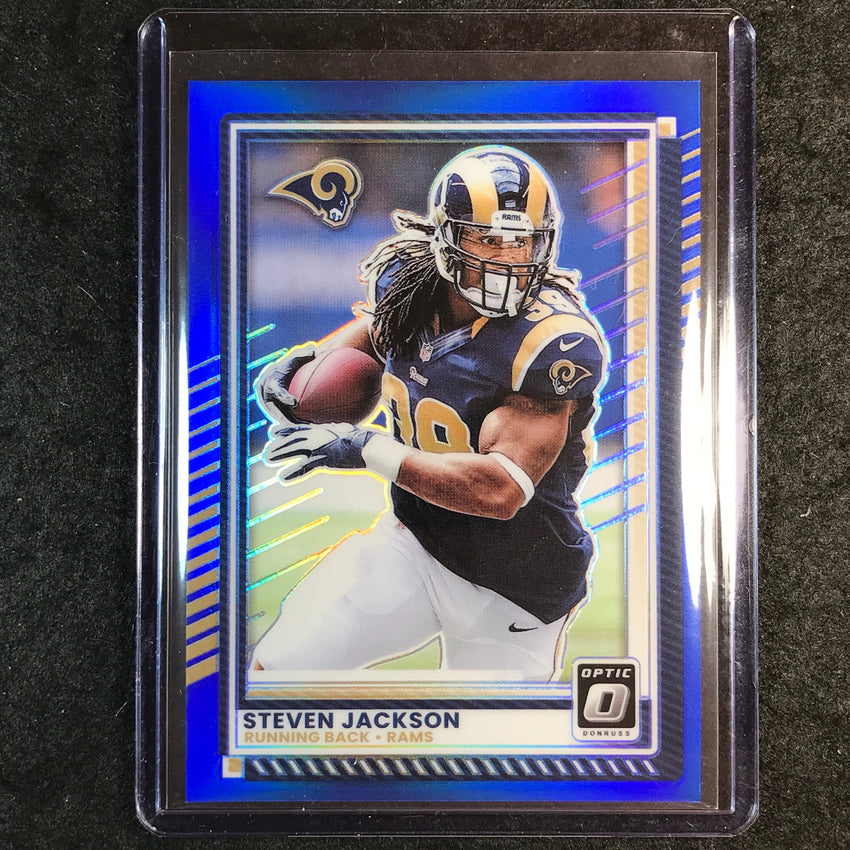 2025 Donruss Optic Football STEVEN JACKSON Base Blue 202/249 #142