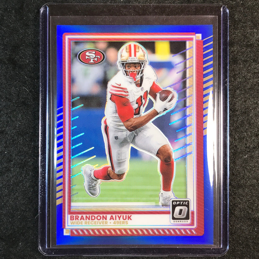 2025 Donruss Optic Football BRANDON AIYUK Base Blue 28/249 #168