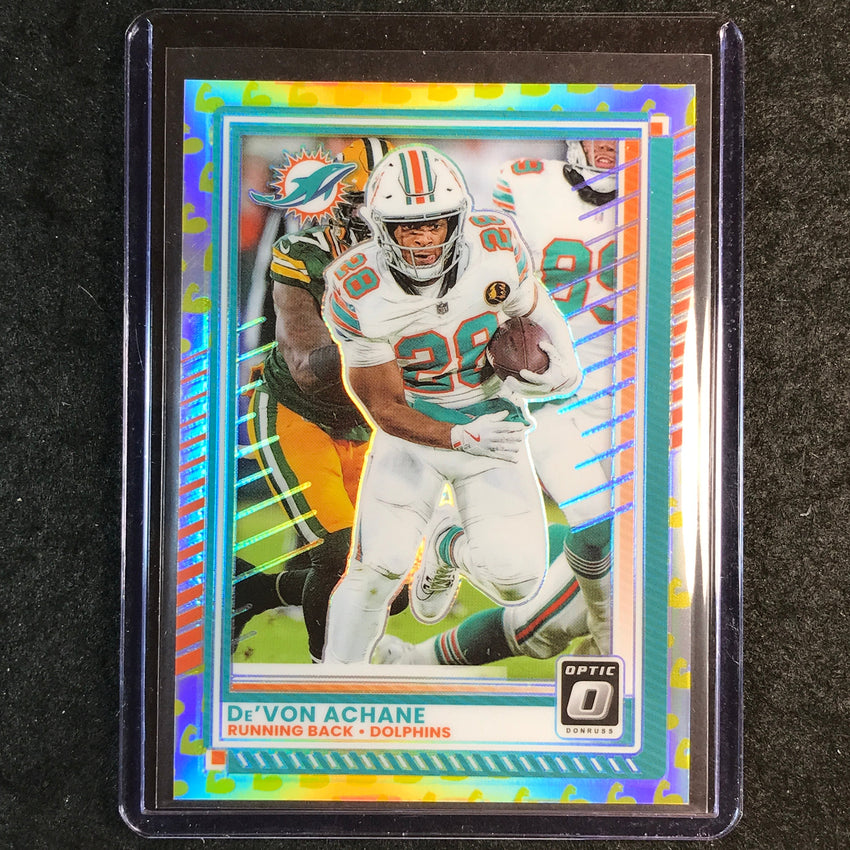 2025 Donruss Optic Football DE'VON ACHANE Base Flex 95/199 #86
