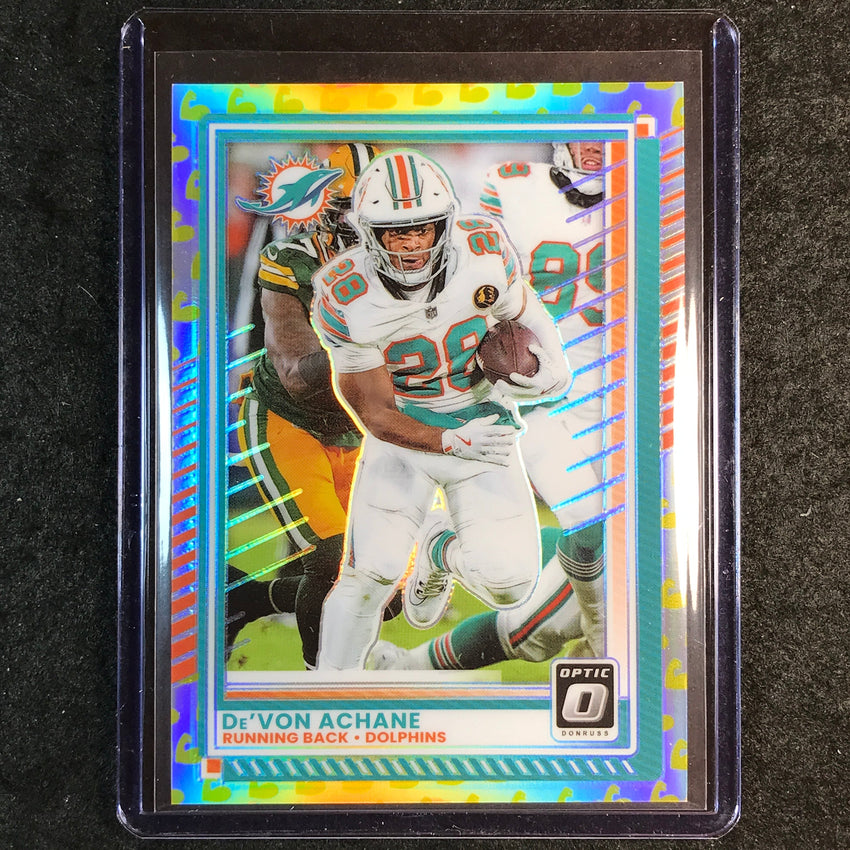 2025 Donruss Optic Football DE'VON ACHANE Base Flex 197/199 #86