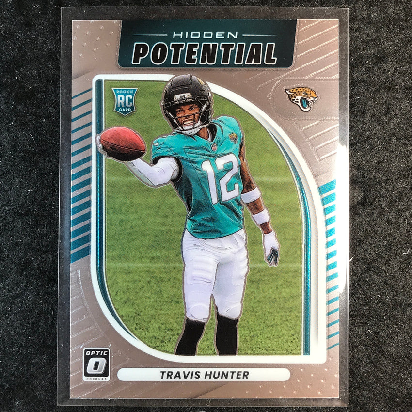 2025 Donruss Optic Football TRAVIS HUNTER Hidden Potential Rookie #3