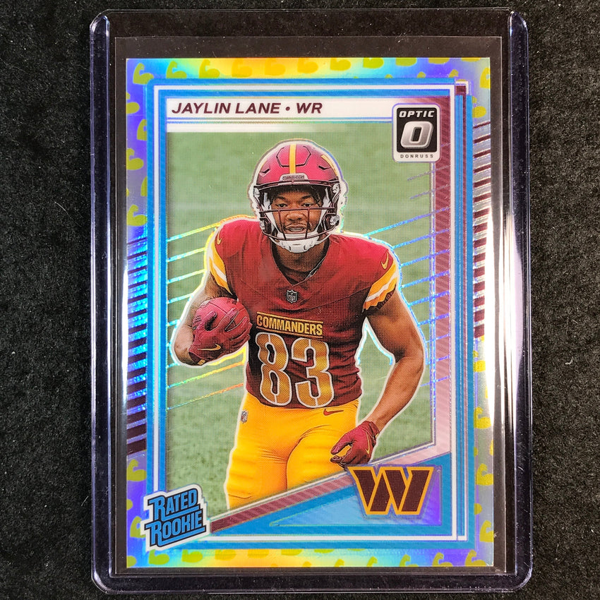 2025 Donruss Optic Football JAYLIN LANE Rated Rookie Flex 9/199 #249