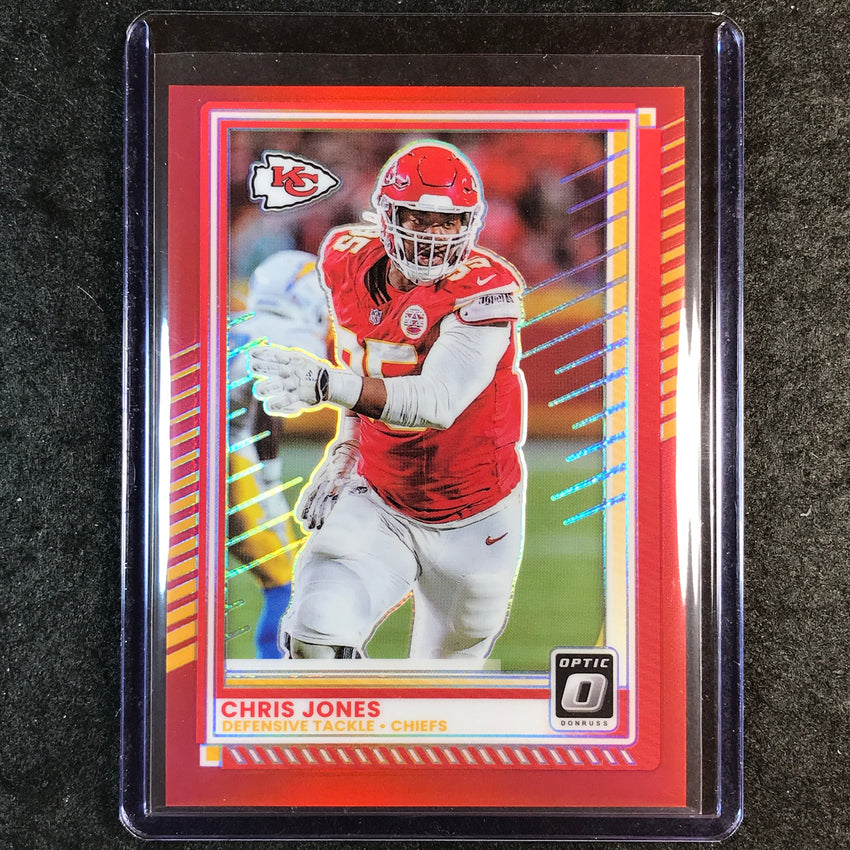 2025 Donruss Optic Football CHRIS JONES Base Red 31/149 #82