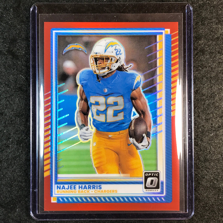 2025 Donruss Optic Football NAJEE HARRIS Base Red 44/149 #108
