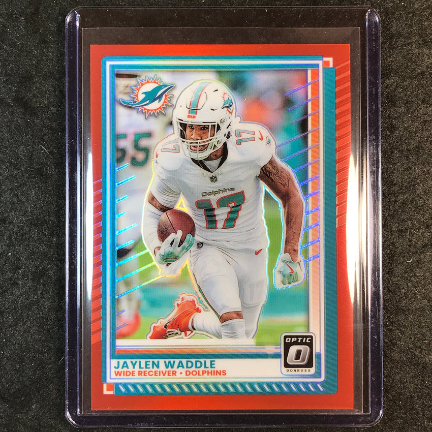 2025 Donruss Optic Football JAYLEN WADDLE Base Red 13/149 #160