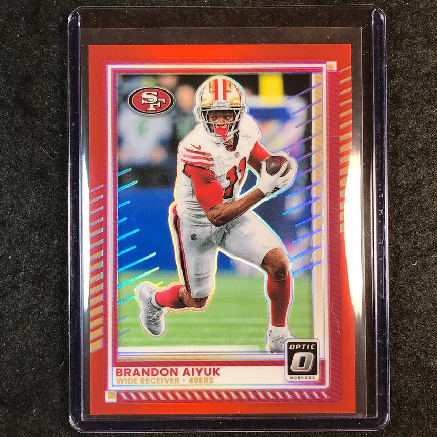 2025 Donruss Optic Football BRANDON AIYUK Base Red 123/149 #168