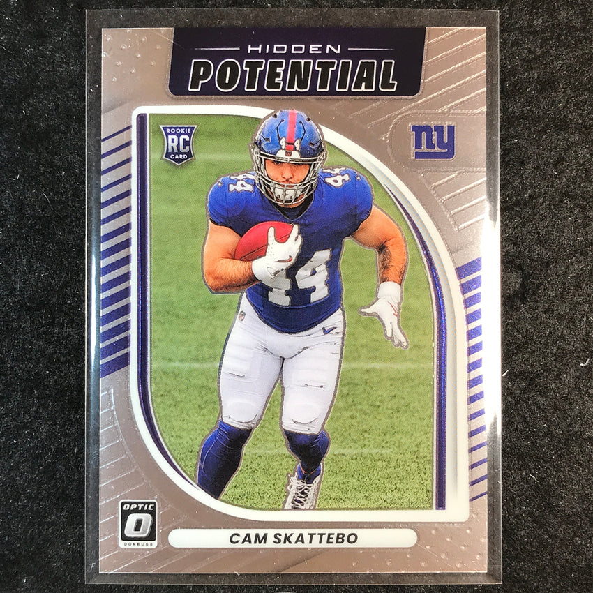 2025 Donruss Optic Football CAM SKATTEBO Hidden Potential Rookie #8