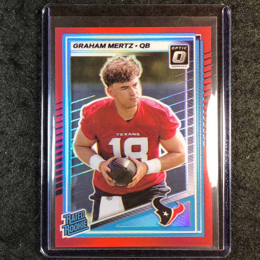 2025 Donruss Optic Football GRAHAM MERTZ Rated Rookie Red 48/149 #259