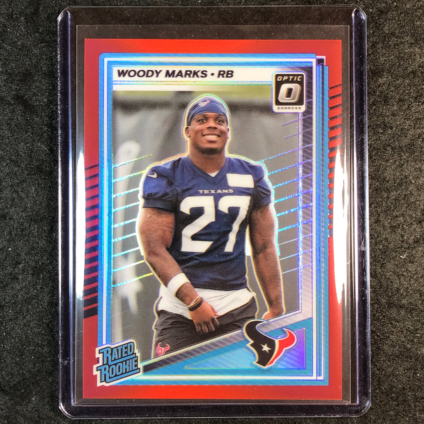 2025 Donruss Optic Football WOODY MARKS Rated Rookie Red 99/149 #288
