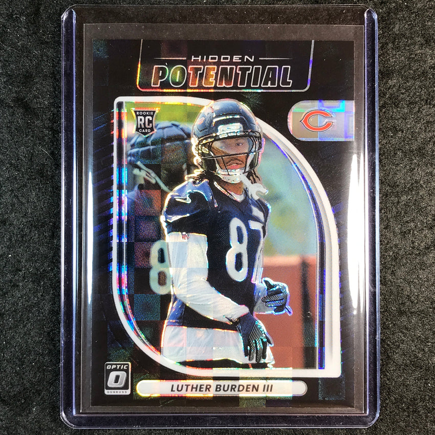 2025 Donruss Optic LUTHER BURDEN III Hidden Potential Rookie Black 46/149 #16