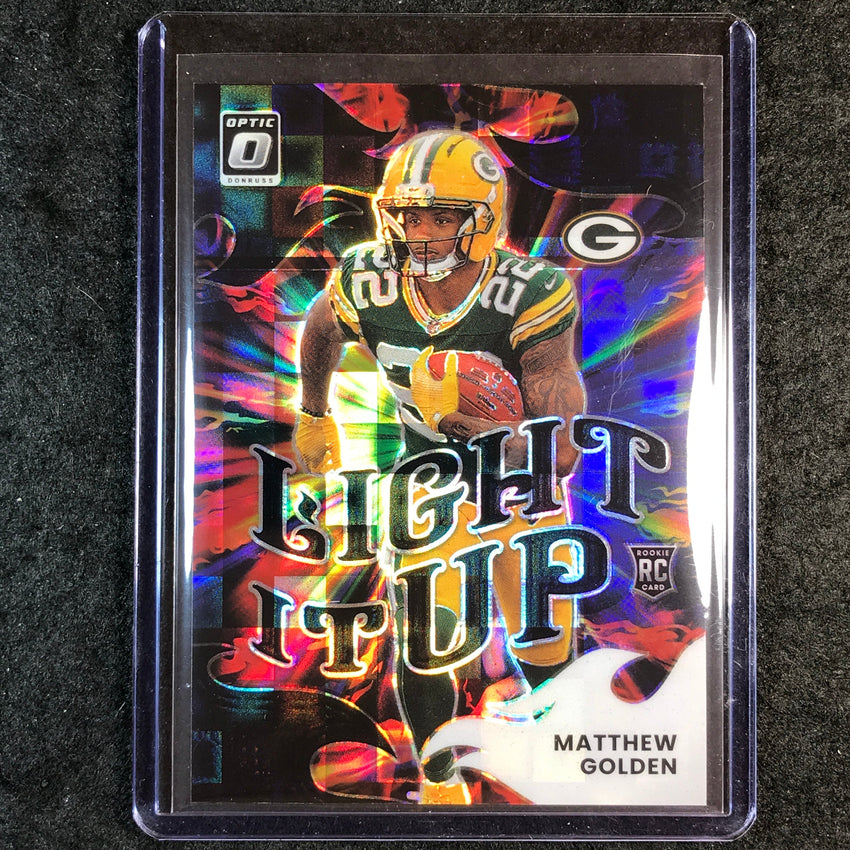 2025 Donruss Optic MATTHEW GOLDEN Light It Up Rookie Black Pandora 85/149 #10