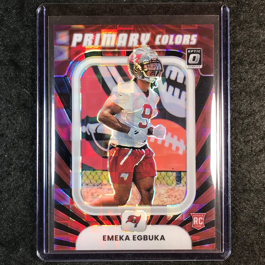 2025 Donruss Optic EMEKA EGBUKA Primary Colors Rookie Black Pandora 140/149 #5