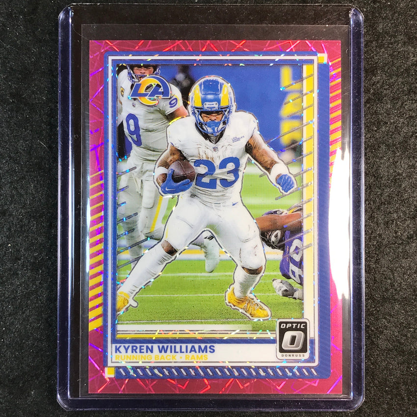 2025 Donruss Optic Football KYREN WILLIAMS Base Pink Velocity 71/99 #105