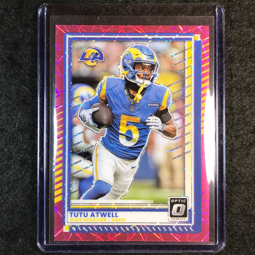 2025 Donruss Optic Football TUTU ATWELL Base Pink Velocity 74/99 #136