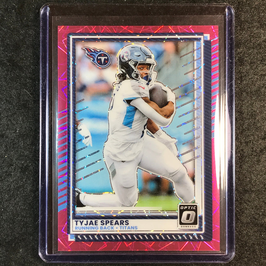2025 Donruss Optic Football TYJAE SPEARS Base Pink Velocity 69/99 #172