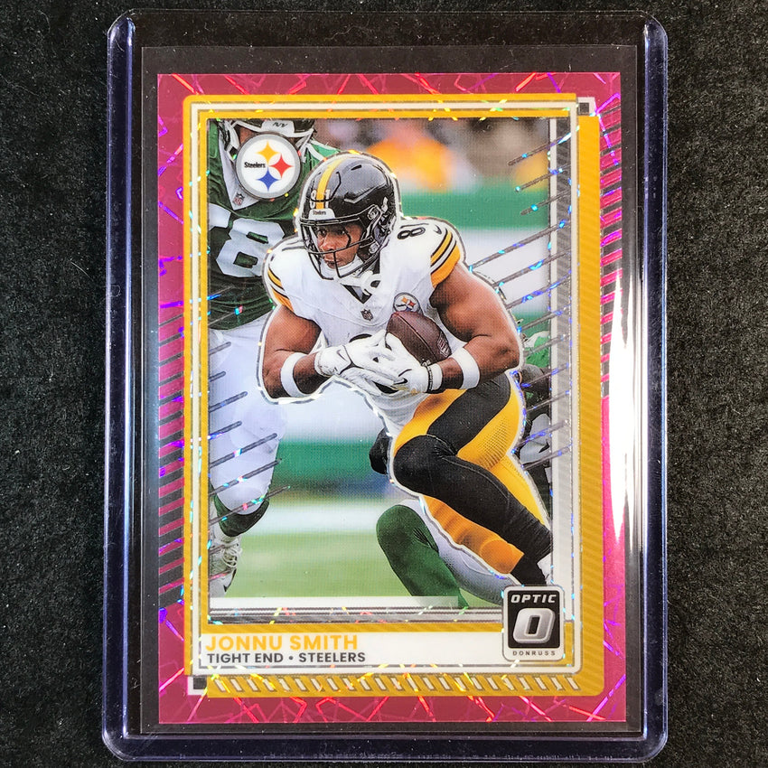2025 Donruss Optic Football JONNU SMITH Base Pink Velocity 43/99 #178