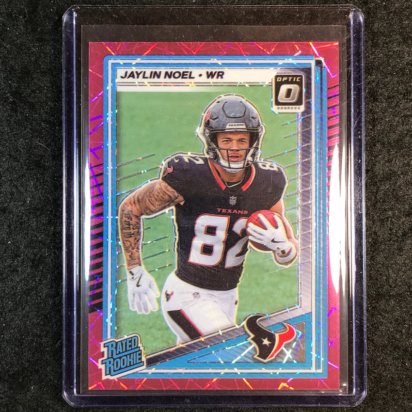 2025 Donruss Optic Football JAYLIN NOEL Rated Rookie Pink Velocity 65/99 #241