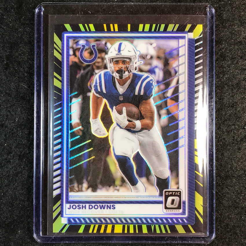 2025 Donruss Optic Football JOSH DOWNS Base Electricity 31/75 #34