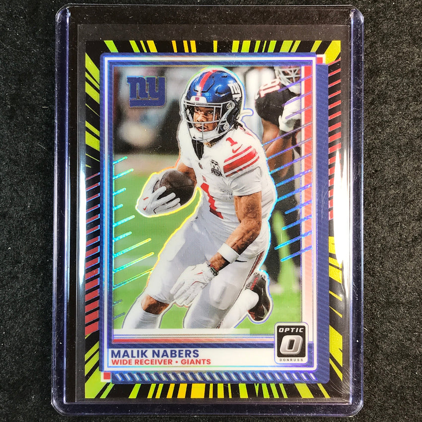 2025 Donruss Optic Football MALIK NABERS Base Electricity 55/75 #182