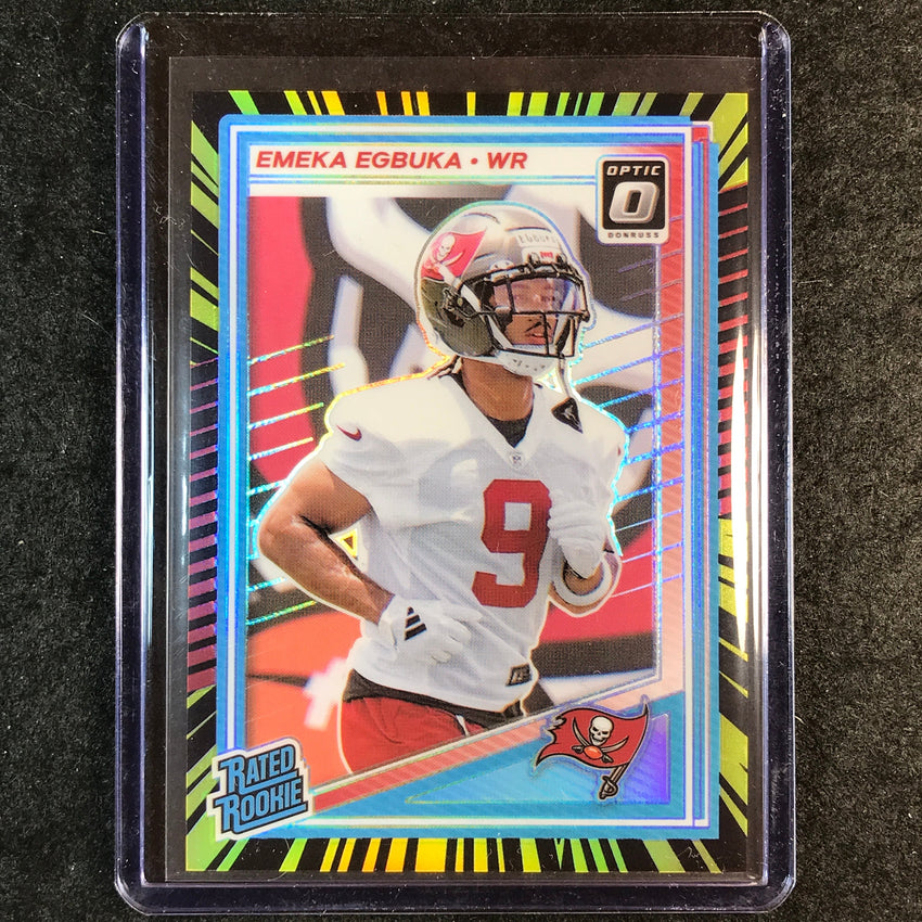 2025 Donruss Optic Football EMEKA EGBUKA Rated Rookie Electricity 10/75 #265