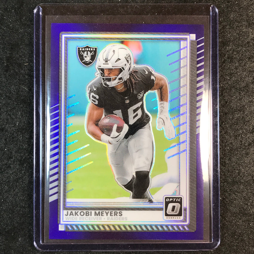 2025 Donruss Optic Football JAKOBI MEYERS Base Purple 15/60 #77