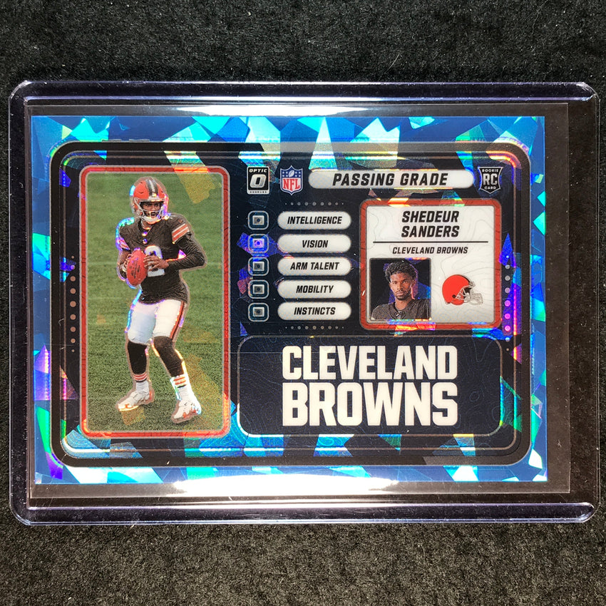 2025 Donruss Optic Football SHEDEUR SANDERS Passing Grade Rookie Ice 51/55 #3