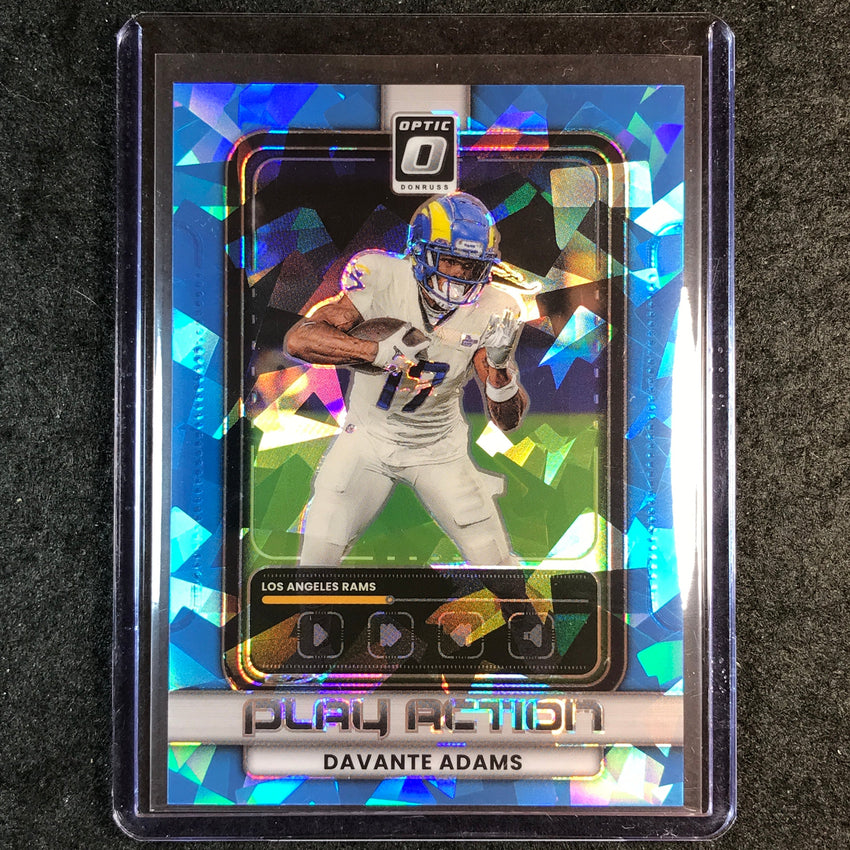 2025 Donruss Optic Football DAVANTE ADAMS Play Action Ice 49/55 #19