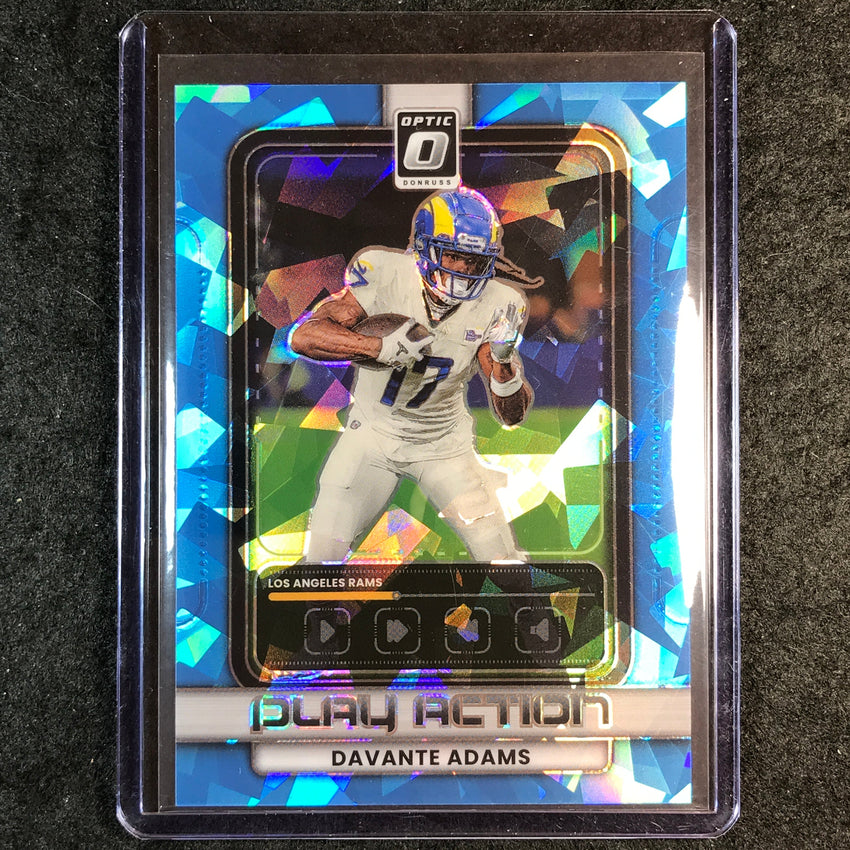 2025 Donruss Optic Football DAVANTE ADAMS Play Action Ice 31/55 #19
