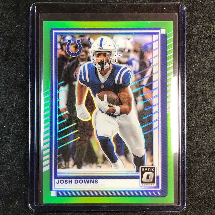 2025 Donruss Optic Football JOSH DOWNS Base Lime Green 6/50 #34