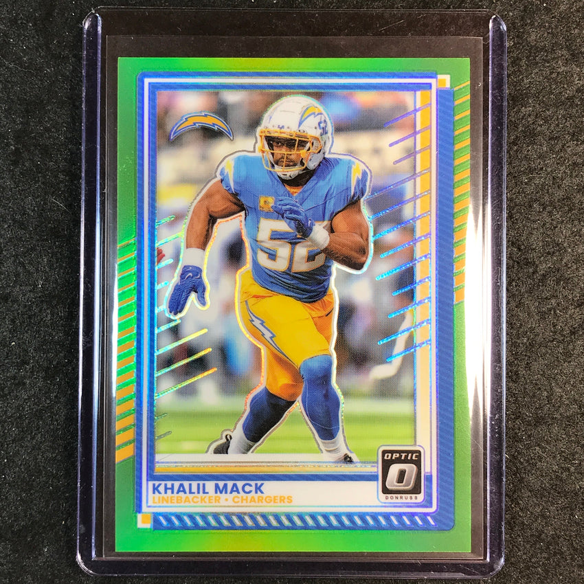 2025 Donruss Optic Football KHALIL MACK Base Lime Green 31/50 #68