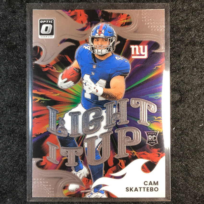 2025 Donruss Optic Football CAM SKATTEBO Light It Up Rookie #5