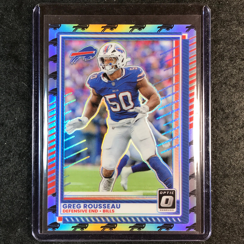 2025 Donruss Optic Football GREG ROUSSEAU Base Team Logo 2/32 #88