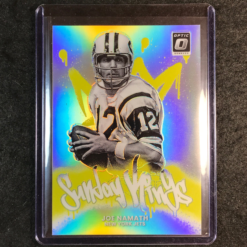 2025 Donruss Optic Football JOE NAMATH Sunday Kings SSP #25