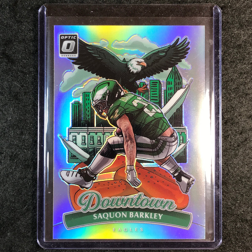 2025 Donruss Optic Football SAQUAN BARKELY Downtown SSP #7