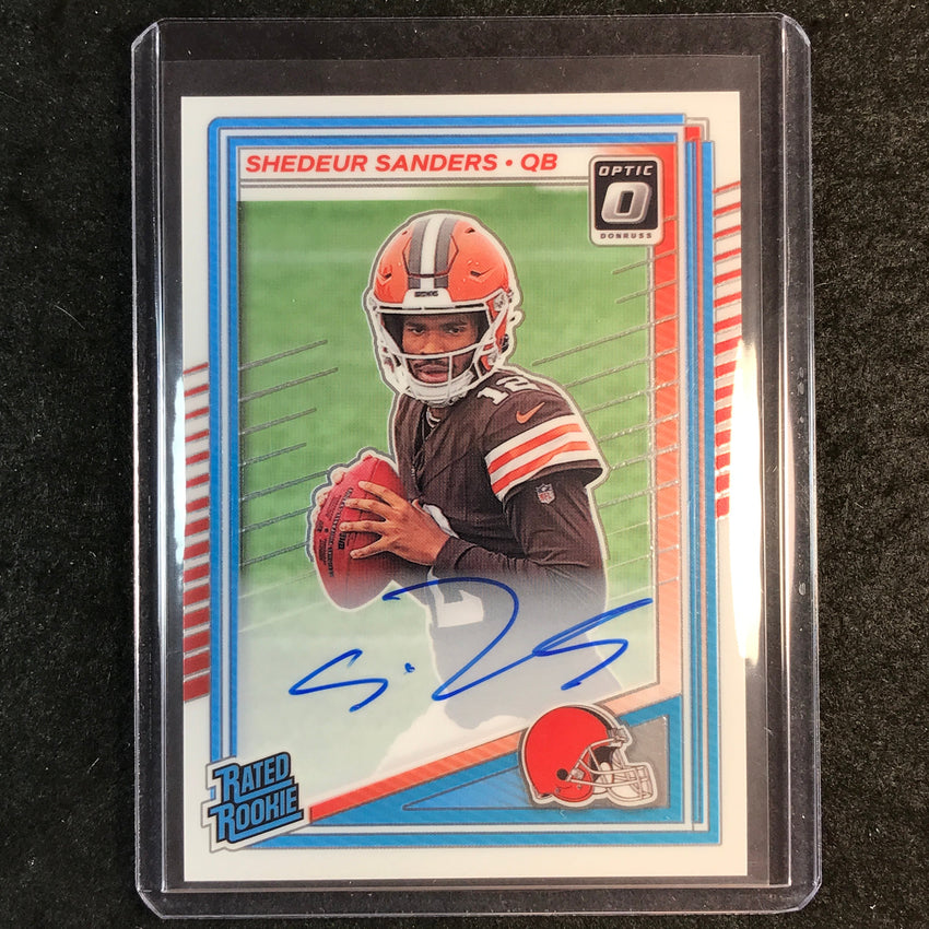 2025 Donruss Optic Football SHEDEUR SANDERS Rated Rookie Auto Base 225/350 #203