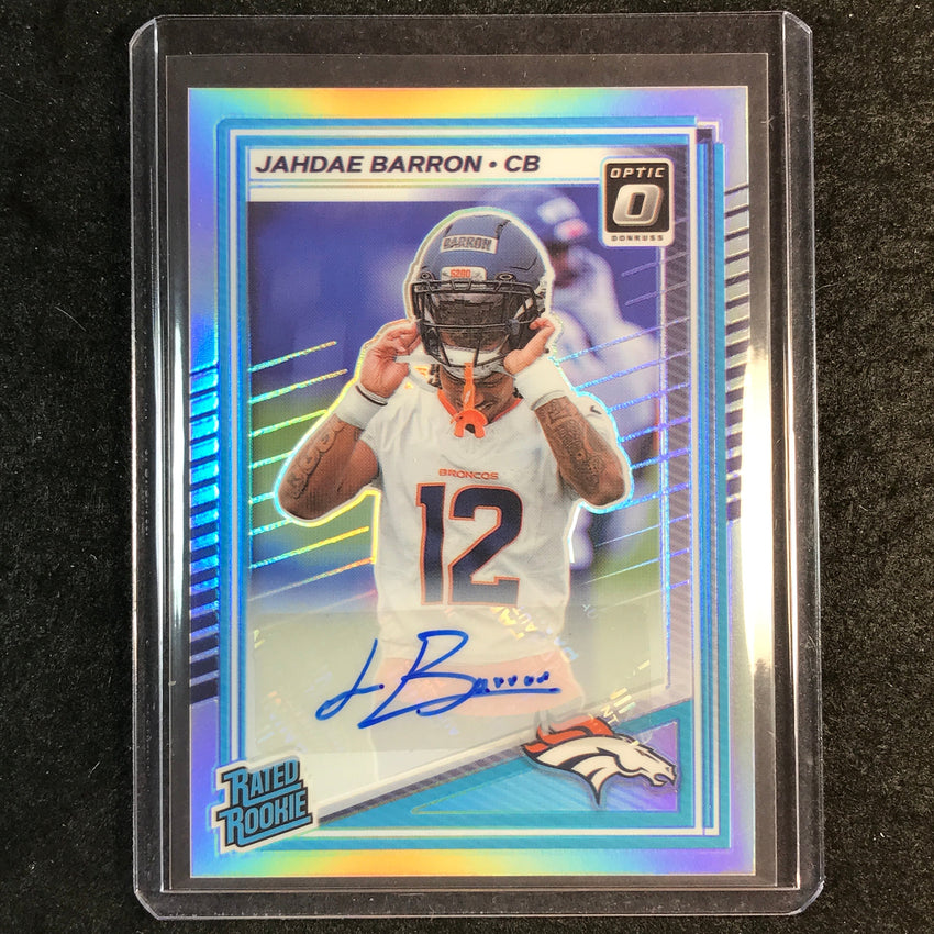 2025 Donruss Optic Football JAHDAE BARRON Rated Rookie Auto Silver 5/199 #207
