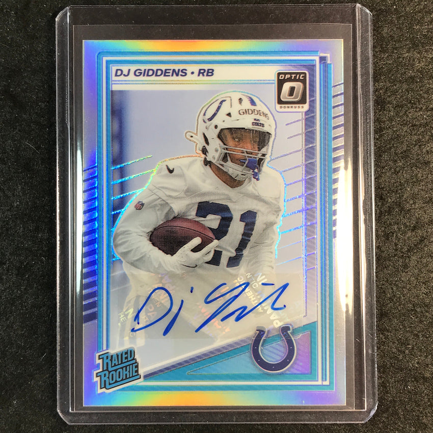 2025 Donruss Optic Football DJ GIDDENS Rated Rookie Auto Silver 159/199 #258