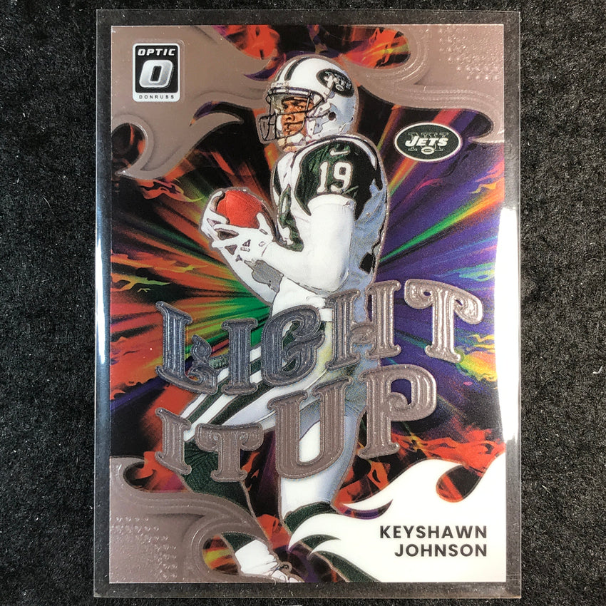 2025 Donruss Optic Football KEYSHAWN JOHNSON Light It Up #20