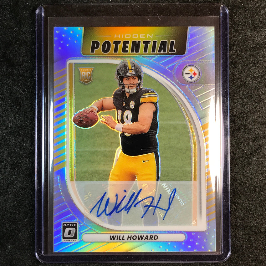 2025 Donruss Optic Football WILL HOWARD Hidden Potential Rookie Auto 199/199